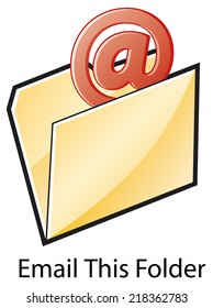 Email this folder vector