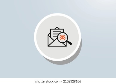 Email Threat Icon Vector Design