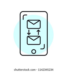 E-mail Transfer Modern Simple UI Vector Icon