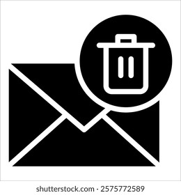 Email Trash Icon Element For Design
