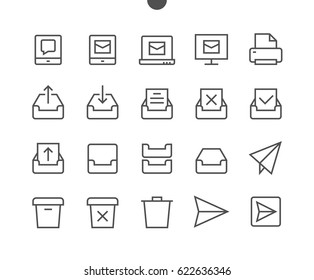 Email UI Pixel Perfect Well-crafted Vector Thin Line Icons 48x48 Ready for 24x24 Grid for Web Graphics and Apps with Editable Stroke. Simple Minimal Pictogram Part 2-5