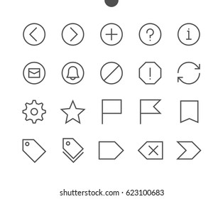 Email UI Pixel Perfect Well-crafted Vector Thin Line Icons 48x48 Ready for 24x24 Grid for Web Graphics and Apps with Editable Stroke. Simple Minimal Pictogram Part 3-5