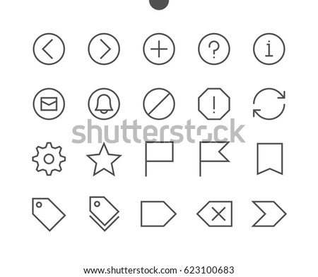 Email UI Pixel Perfect Well-crafted Vector Thin Line Icons 48x48 Ready for 24x24 Grid for Web Graphics and Apps with Editable Stroke. Simple Minimal Pictogram Part 3-5