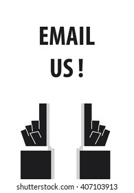 EMAIL US typography 