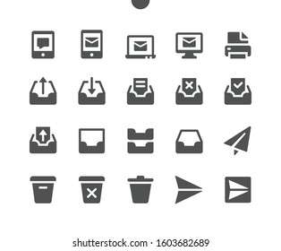 Email v2 UI Pixel Perfect Well-crafted Vector Solid Icons 48x48 Ready for 24x24 Grid for Web Graphics and Apps. Simple Minimal Pictogram