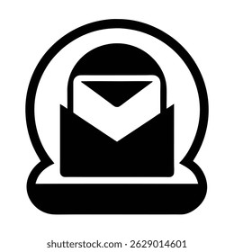 E-mail Vector Artwork Icon Illustration for Business Design