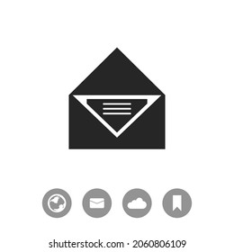 Icono simple del vector de correo electrónico
