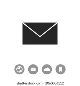 Icono simple del vector de correo electrónico