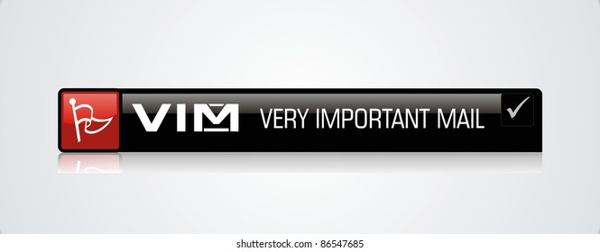 Email vector button