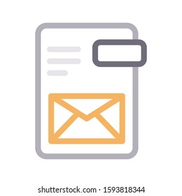 email vector color line icon 