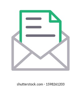 email vector color line icon 