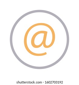 email vector color line icon 