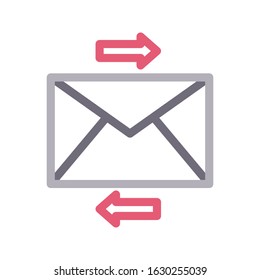 email vector color line icon 