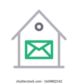 email vector color line icon