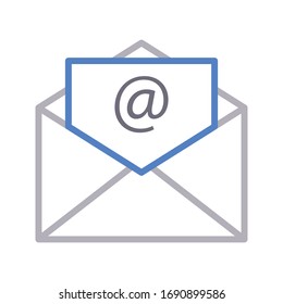 E-Mail-Vektorillustration-Farbsymbol 
