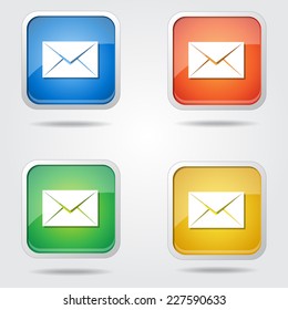 Email Vector Colorful Web Icon