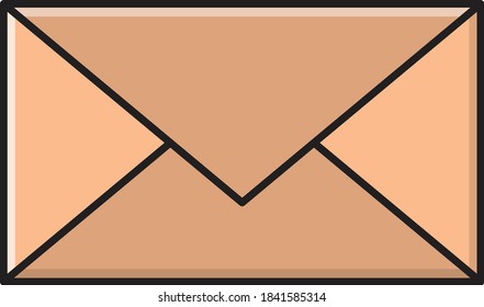 email vector colour line icon 