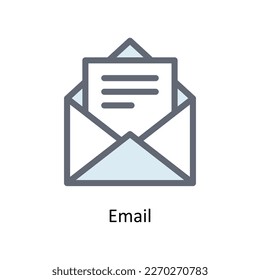 Email Vector  Fill outline Icons. Simple stock illustration stock