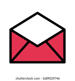 email vector flat color icon 