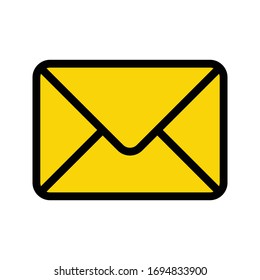 icono de color plano vectorial de correo electrónico 