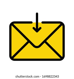 email vector flat color icon 