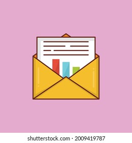 email vector flat color icon