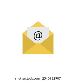 Email Vector Flat Icon on white background.