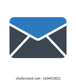 email vector glyph  color icon  