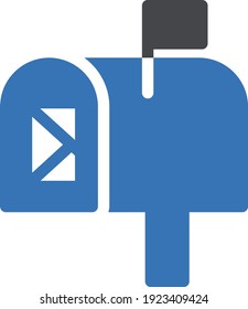 email vector glyph colour icon