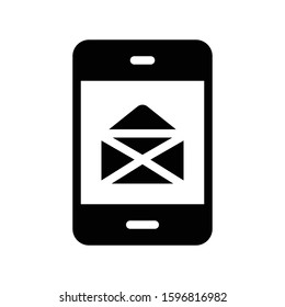 email vector glyph flat icon 