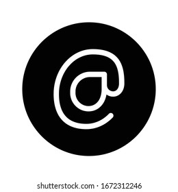 email vector glyph flat icon 