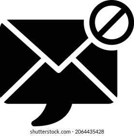 email vector glyph flat icon