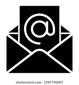 Email Vector Glyph Icon Vector Design