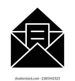 Email Vector Glyph Icon For Personal And Commercial Use.
