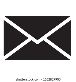  Email vector icon black color