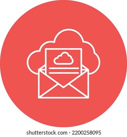 Icono de vector de correo electrónico. Se puede usar para imprimir, móviles y aplicaciones web.