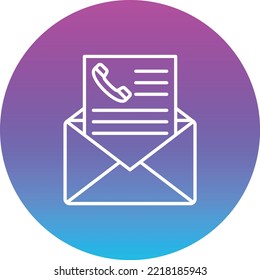 Icono de vector de correo electrónico. Se puede usar para imprimir, móviles y aplicaciones web.