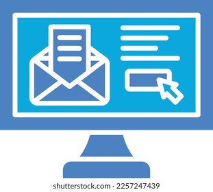 Icono de vector de correo electrónico. Se puede usar para imprimir, móviles y aplicaciones web.