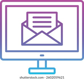 Email vector icon. Can be used for printing, mobile and web applications.