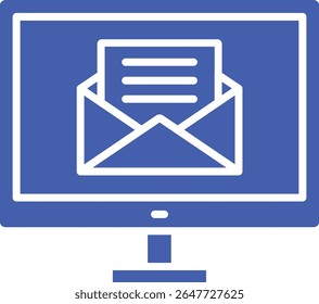 Icono de Vector de correo electrónico. Se puede utilizar para aplicaciones de impresión, móviles y de Web.