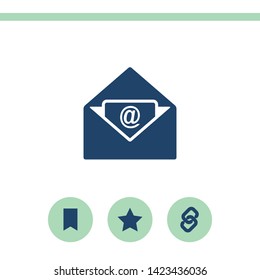 Email vector icon. Classic flat style. Quality design element.