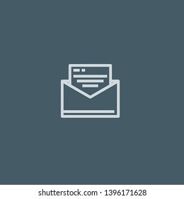 Email vector icon. Email concept stroke symbol design. Thin graphic elements vector illustration, outline pattern for your web site design, logo, UI. EPS 10.