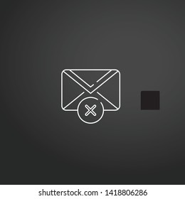 Email vector icon. Email concept stroke symbol design. Thin graphic elements vector illustration, outline pattern for your web site design, logo, UI. EPS 10.