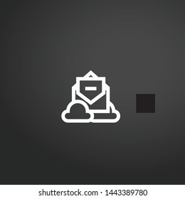 Email vector icon. Email concept stroke symbol design. Thin graphic elements vector illustration, outline pattern for your web site design, logo, UI. EPS 10.