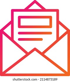 Ilustración de diseño de iconos del vector de correo electrónico