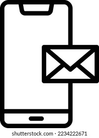 Ilustración de diseño de iconos del vector de correo electrónico