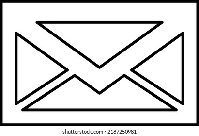 email vector icon illustration on white background..eps
