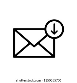 Email vector icon illustration sign.