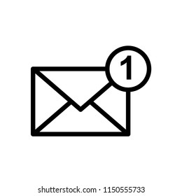 Email vector icon illustration sign.