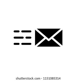 Email vector icon illustration sign.